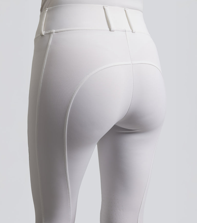 Luceo Gel Knee Competition Riding Tights White