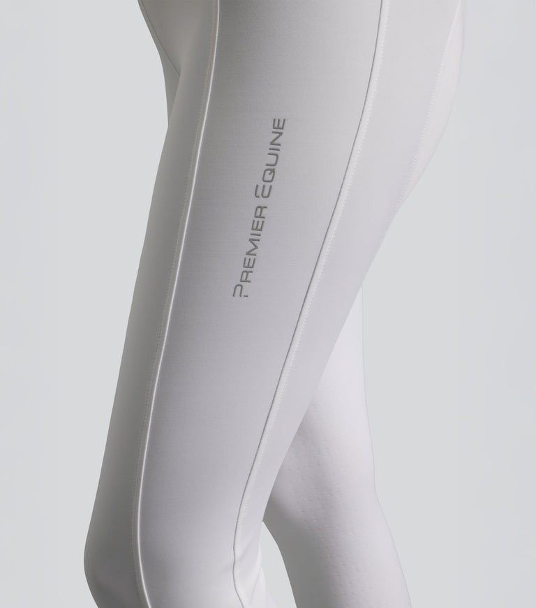 Luceo Gel Knee Competition Riding Tights White