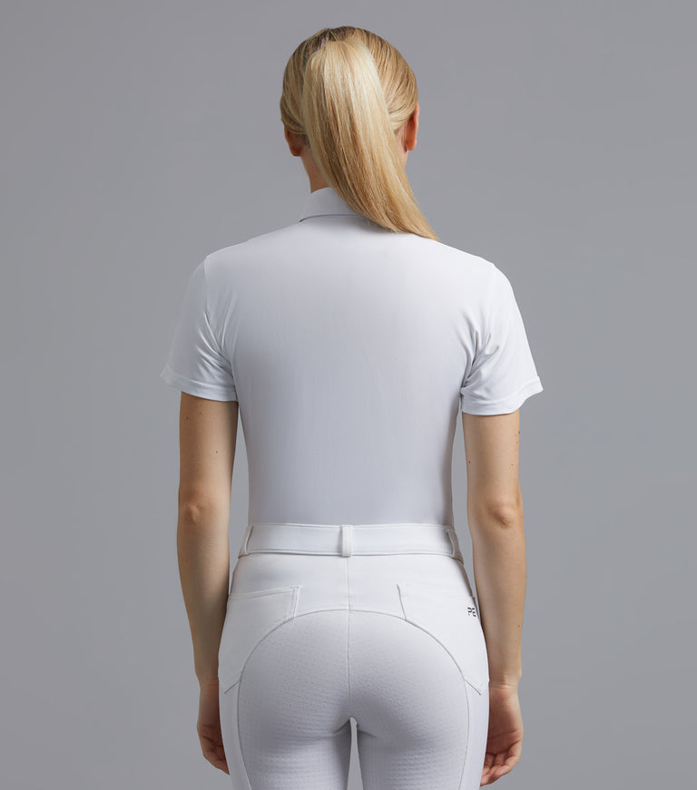 Luciana Ladies Short Sleeve Tie Shirt