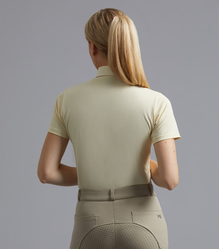 Luciana Ladies Short Sleeve Tie Shirt