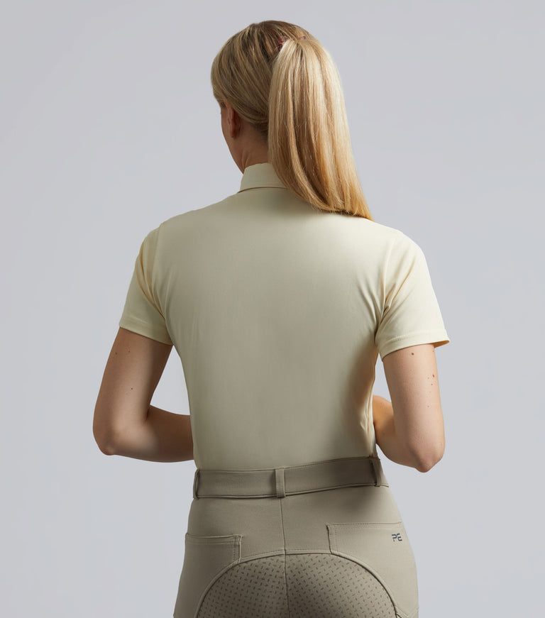 Luciana Ladies Short Sleeve Tie Shirt