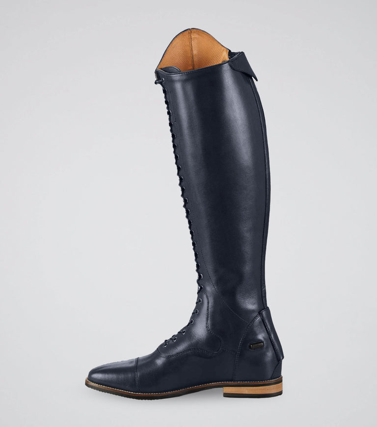 Maurizia Ladies Lace Front Tall Leather Riding Boots
