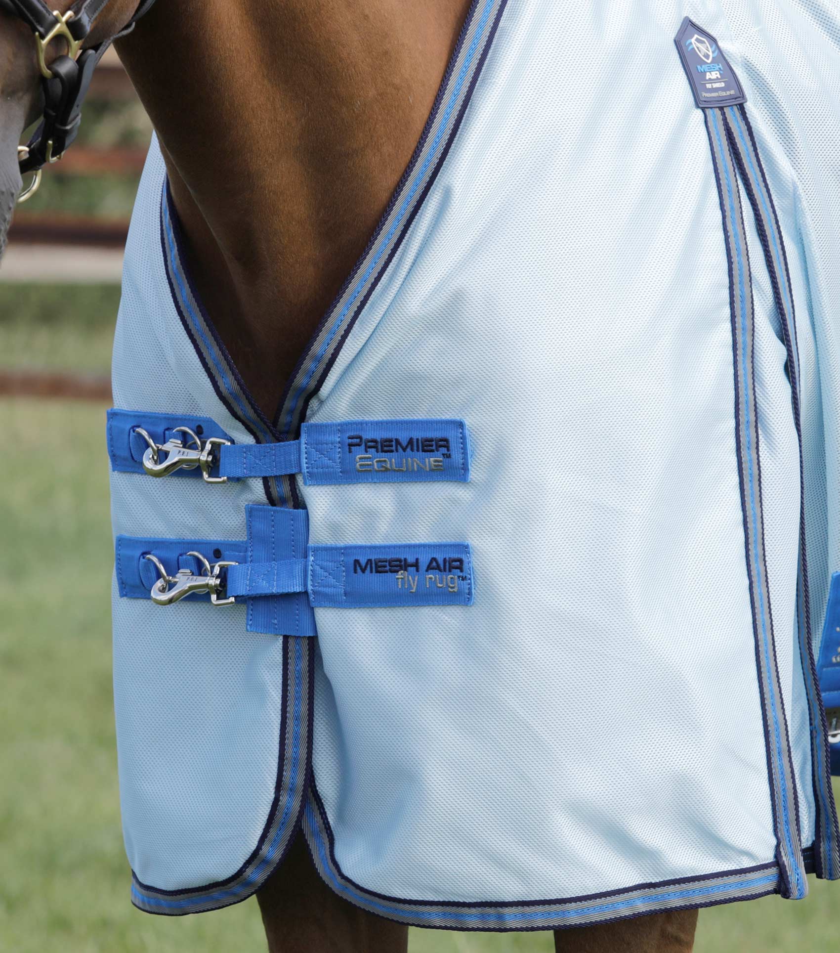 Mesh Air Fly Rug Blue