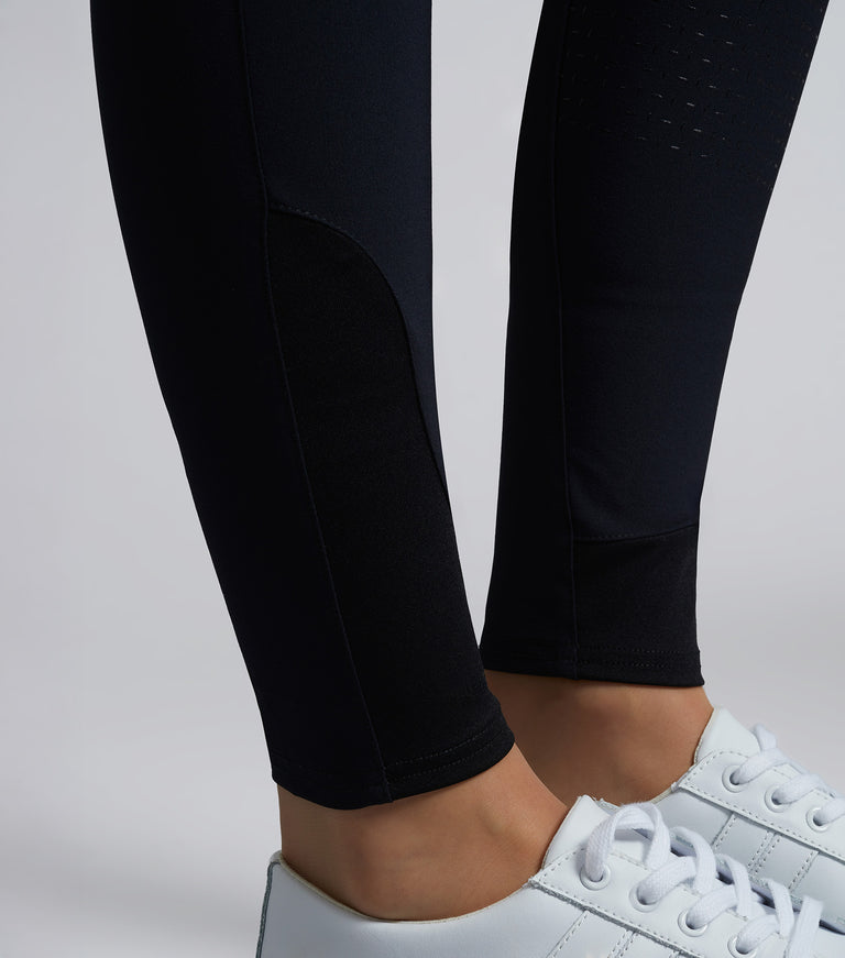 Moneta Ladies Riding Breeches Jet Black