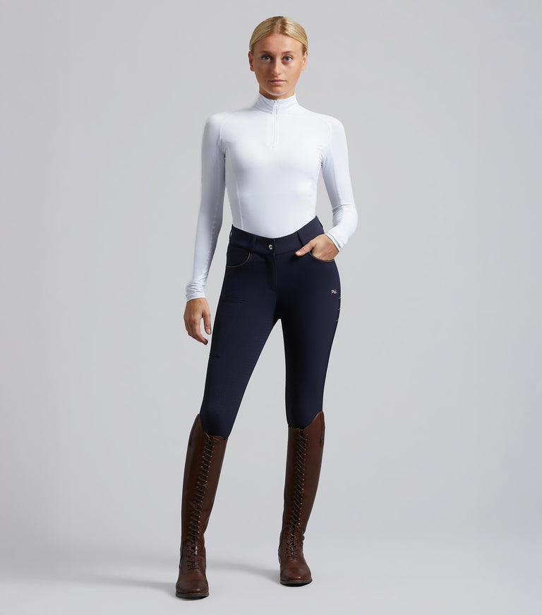 Moneta Ladies Riding Breeches French Navy