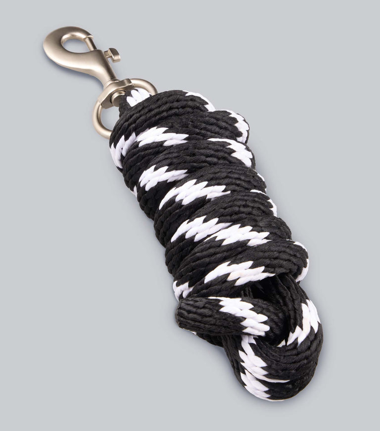 Plain Padded Head Collar with Lead Rope Black