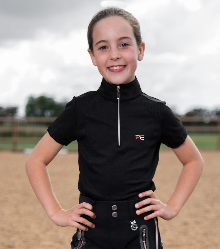 Mini Remisa Girl's Technical Short Sleeved Riding Top