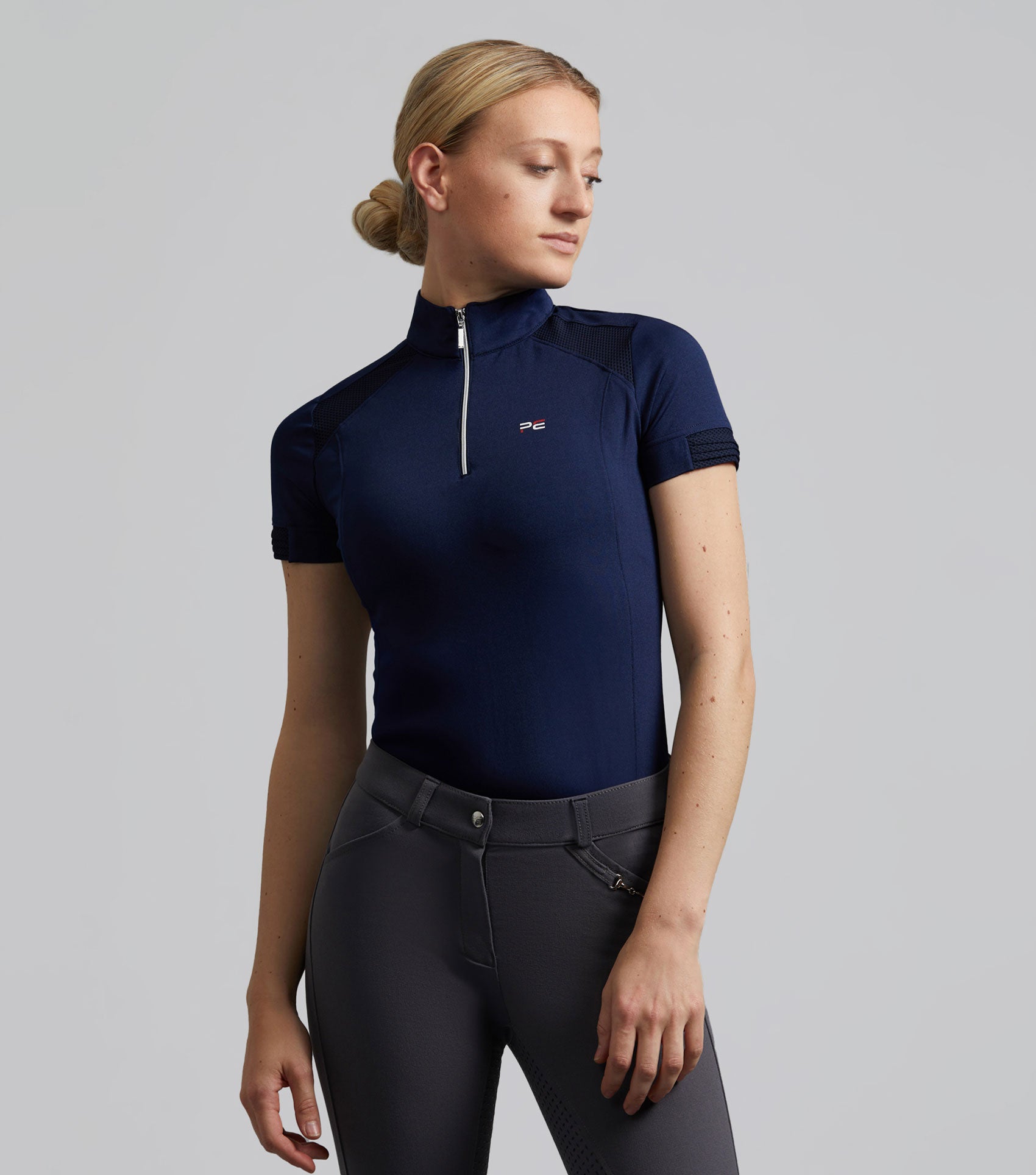 Remisa Women's Short Sleeve Riding Top Navy