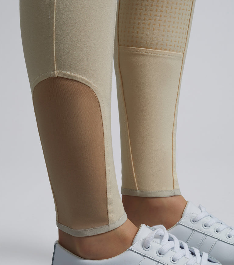 Sophia Ladies Full Seat High Waist Competition Riding Breeches Vanilla