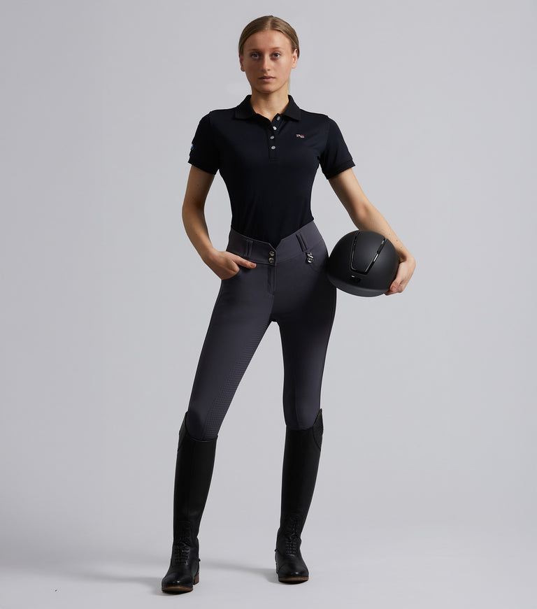 Sophia Ladies Full Seat High Waist Riding Breeches Athracite