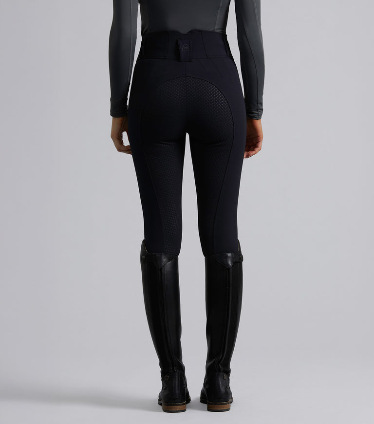 Sophia Ladies Full Seat High Waist Riding Breeches Black