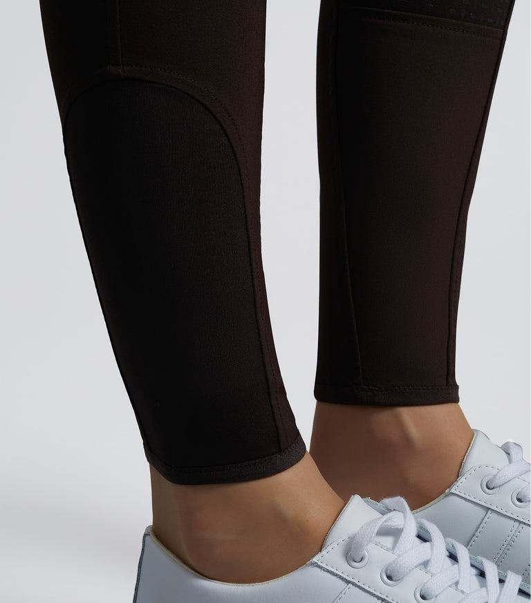 Sophia Ladies Full Seat High Waist Riding Breeches Chocolate