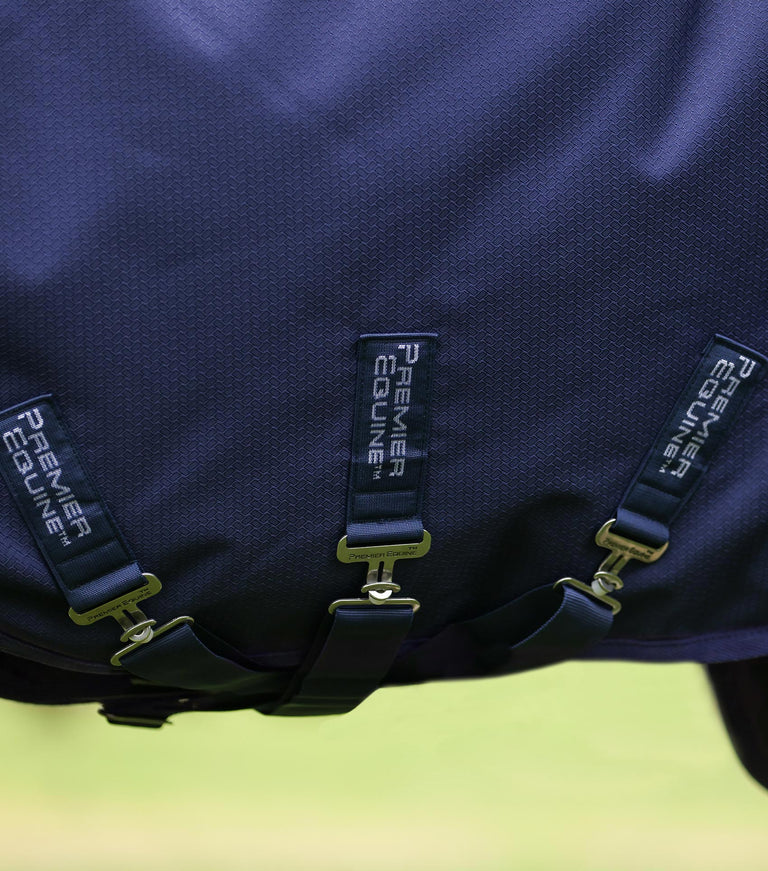 Stratus 600D Series 0g Turnout Rug with Classic Neck Cover Navy