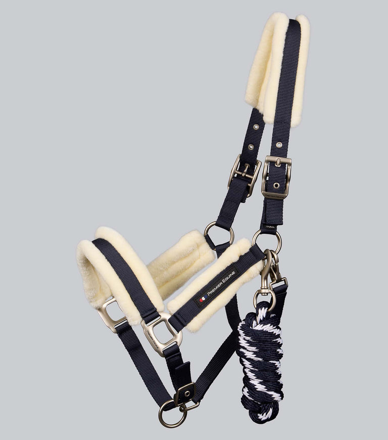 Techno wool head collar with rope
