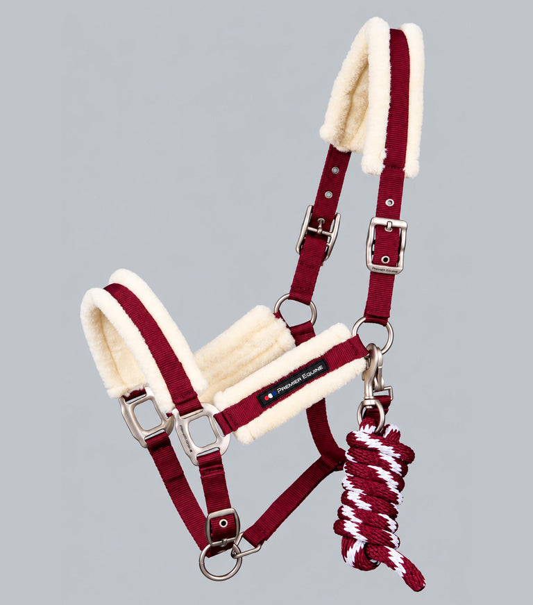 Techno wool head collar with rope