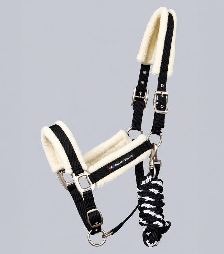 Techno wool head collar with rope