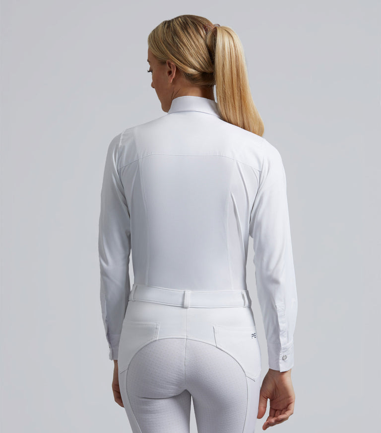 Tessa Ladies Long Sleeve Tie Shirt