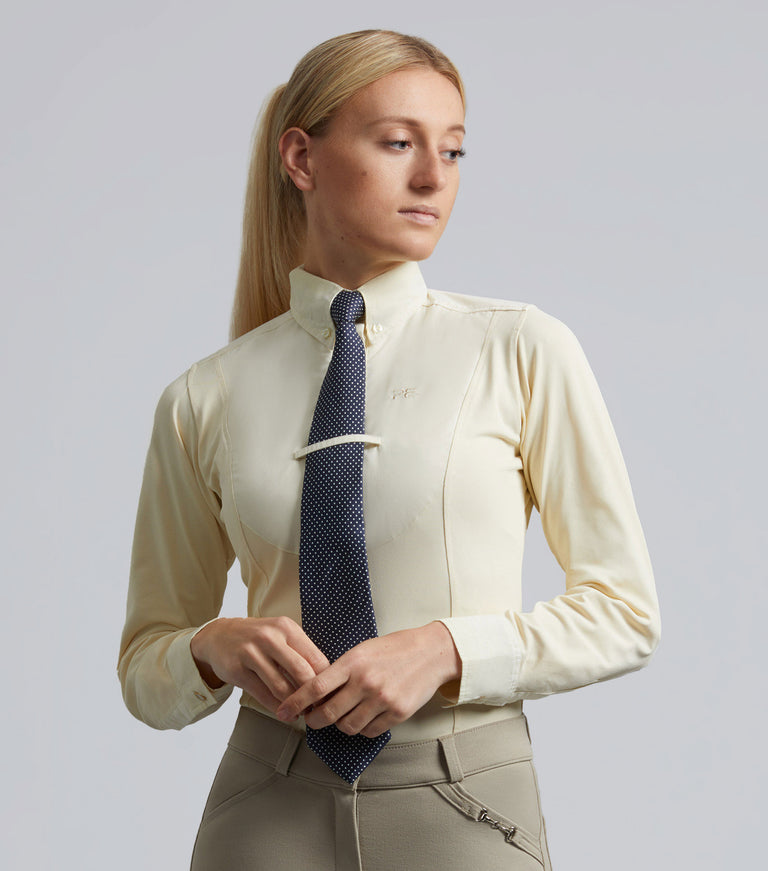 Tessa Ladies Long Sleeve Tie Shirt