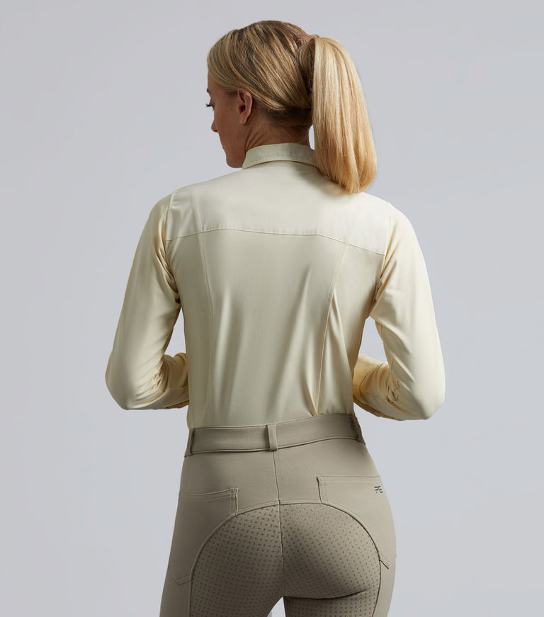 Tessa Ladies Long Sleeve Tie Shirt