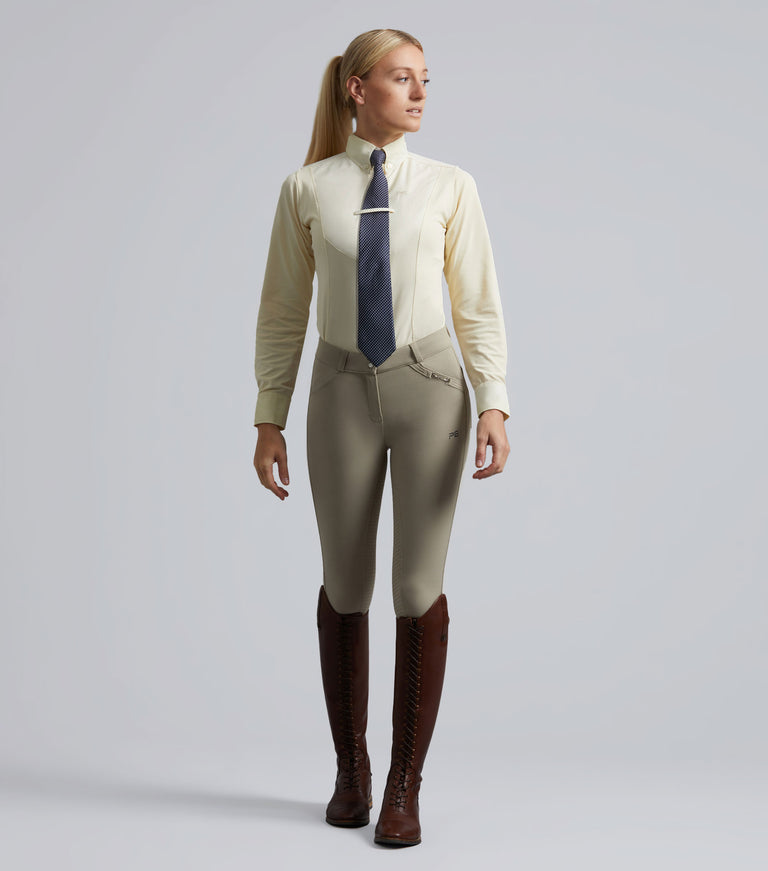 Tessa Ladies Long Sleeve Tie Shirt