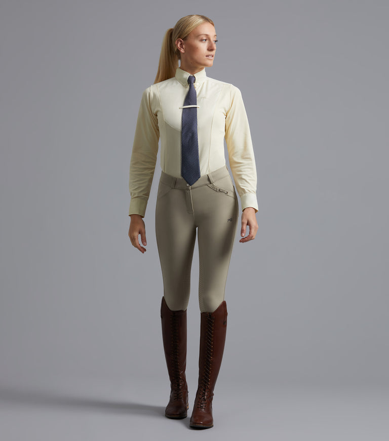 Tessa Ladies Long Sleeve Tie Shirt