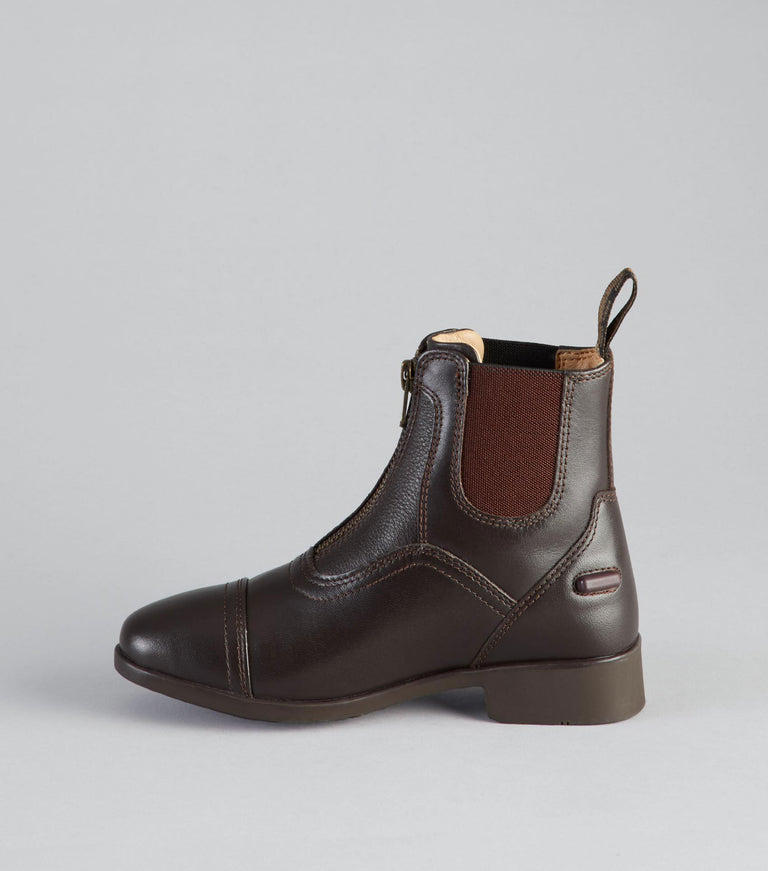 Virtus Junior Leather Paddock Boot - Brown