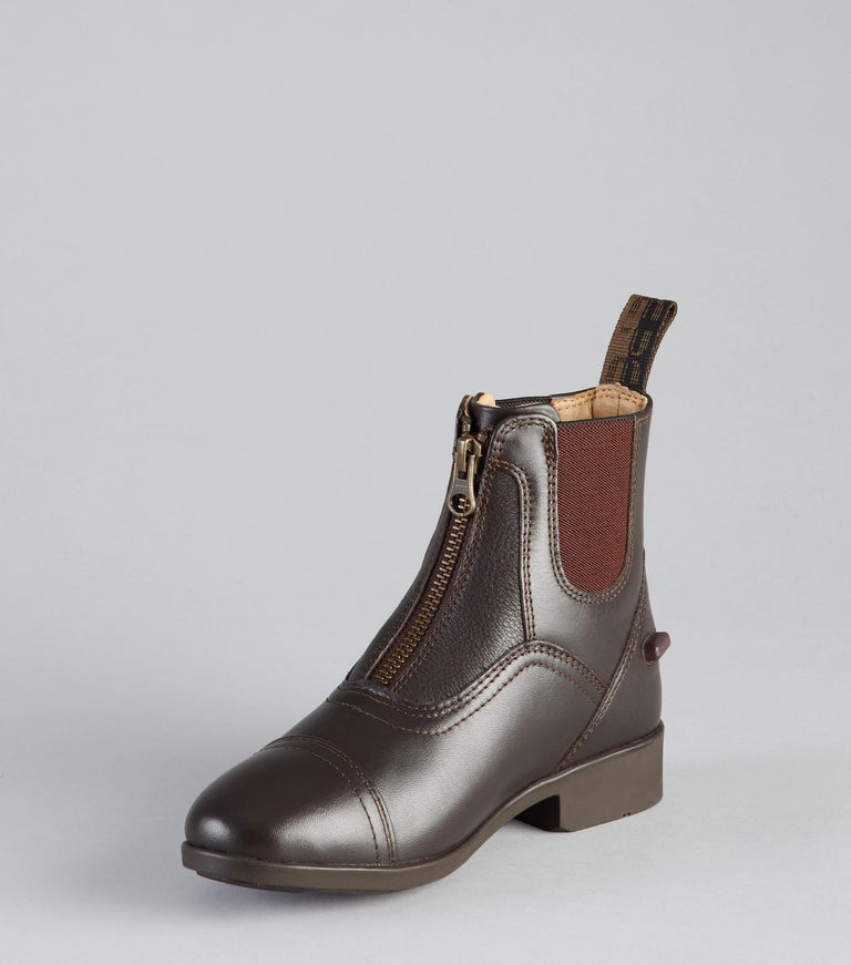 Virtus Junior Leather Paddock Boot - Brown