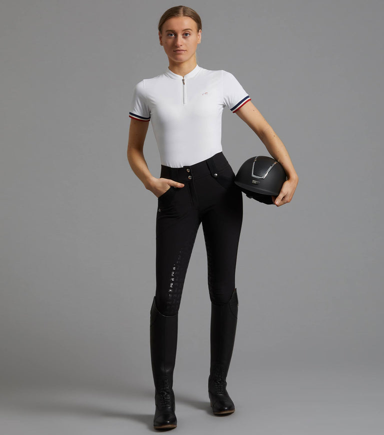 Allegra Ladies Short Sleeve Riding Top