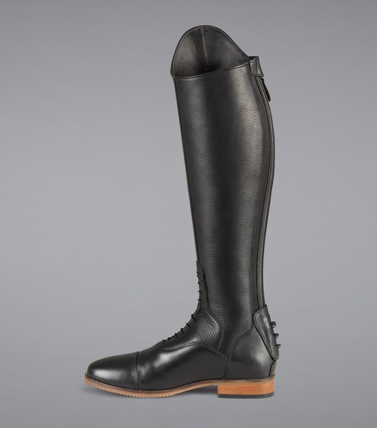 Bilancio Ladies Leather Field Tall Riding Boot - Black – Premier Equine ...