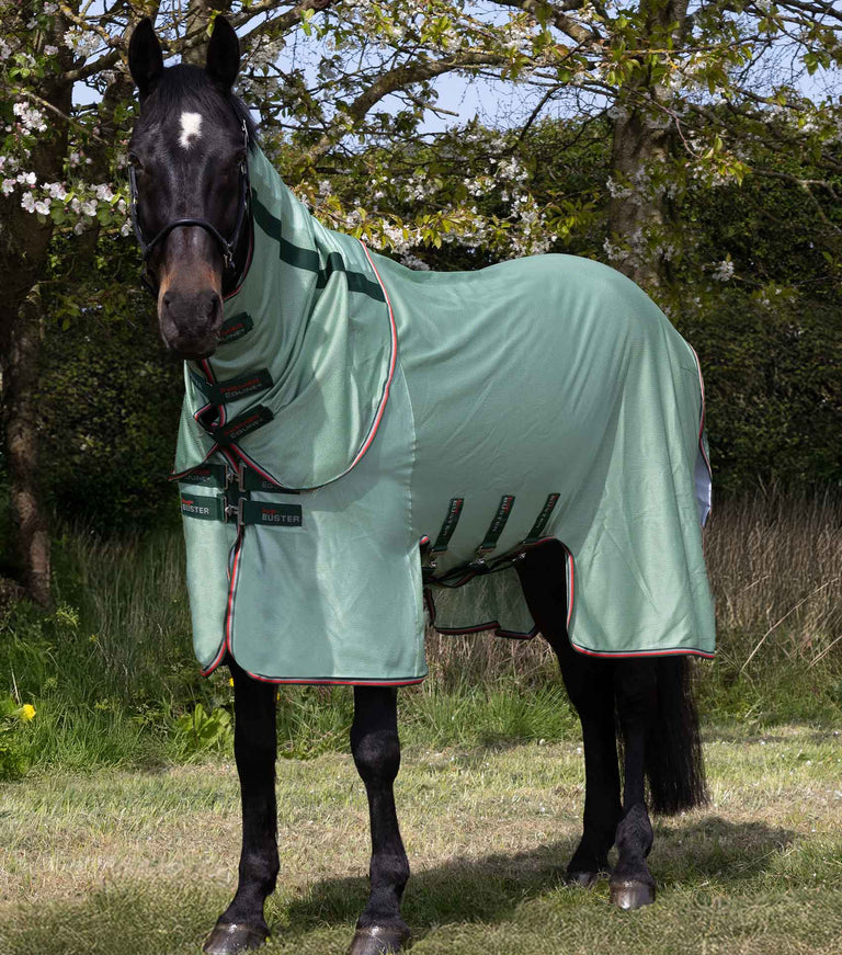 Bug Buster Fly Rug with Detachable Neck and Belly Flap Mint Green
