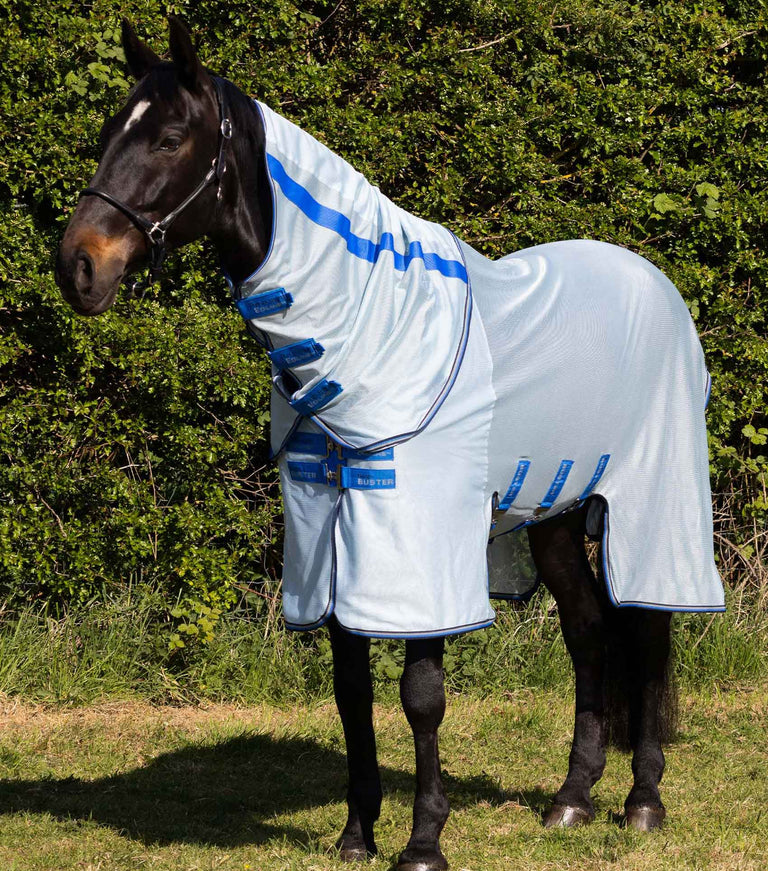 Bug Buster Fly Rug with Detachable Neck and Belly Flap Blue