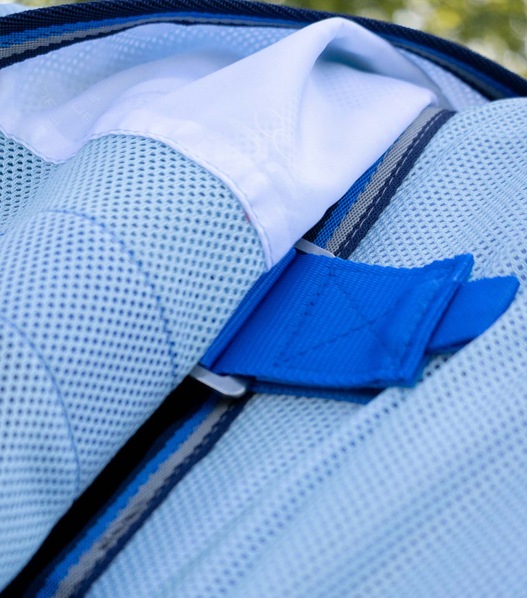 Bug Buster Fly Rug with Detachable Neck and Belly Flap Blue