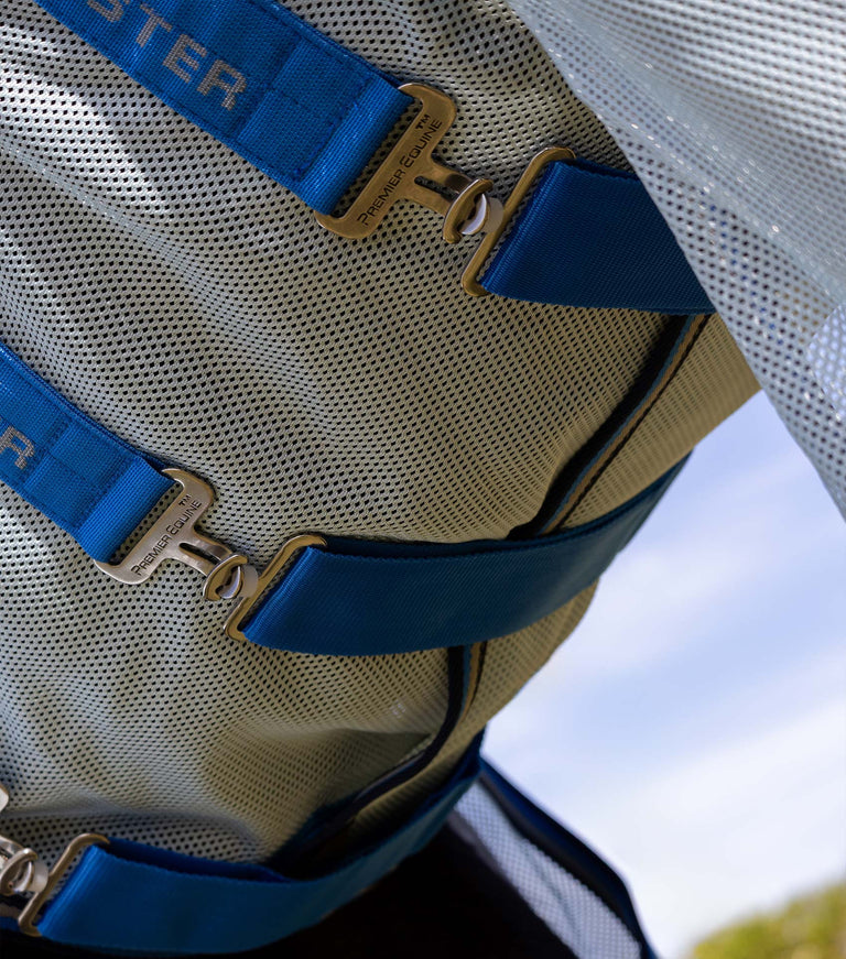 Bug Buster Fly Rug with Detachable Neck and Belly Flap Blue