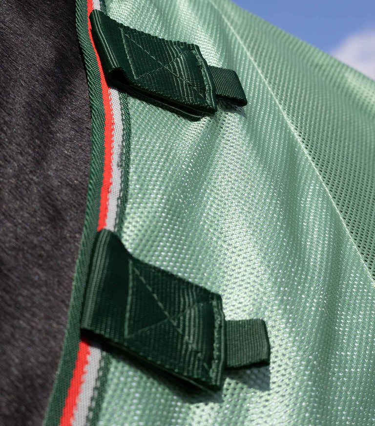 Bug Buster Fly Rug with Detachable Neck and Belly Flap Mint Green