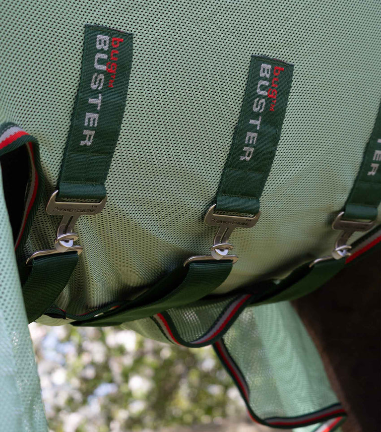 Bug Buster Fly Rug with Detachable Neck and Belly Flap Mint Green