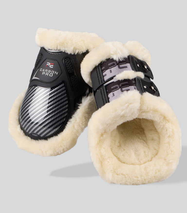 carbon pro techno wool fetlock boots