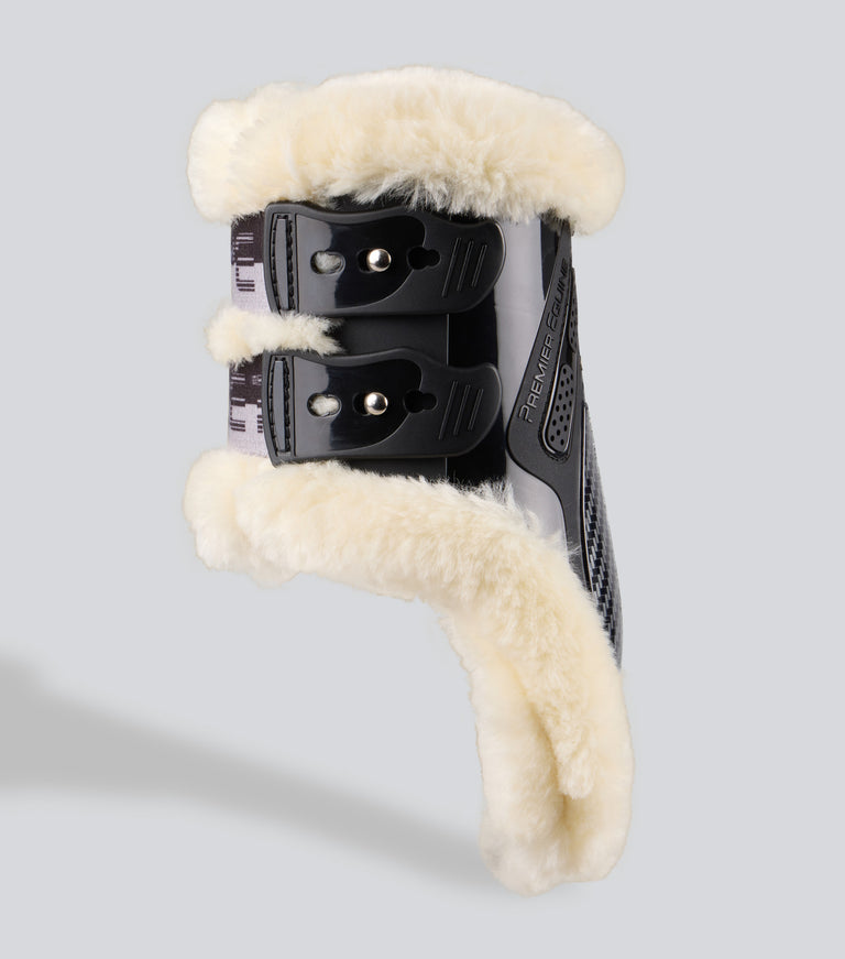 carbon pro techno wool fetlock boots