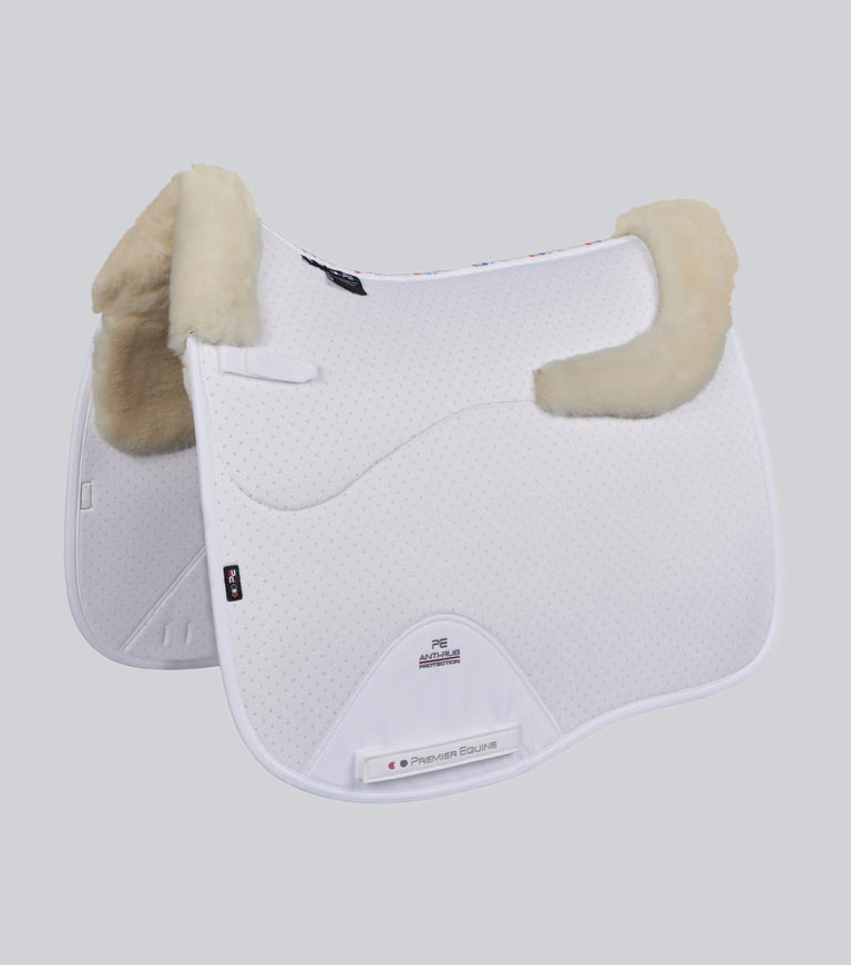 Close Contact Airtechnology Shockproof Wool Saddle Pad - Dressage Square