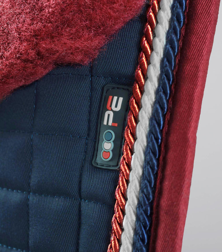 Close Contact Merino Wool European Saddle Pad - Dressage Square