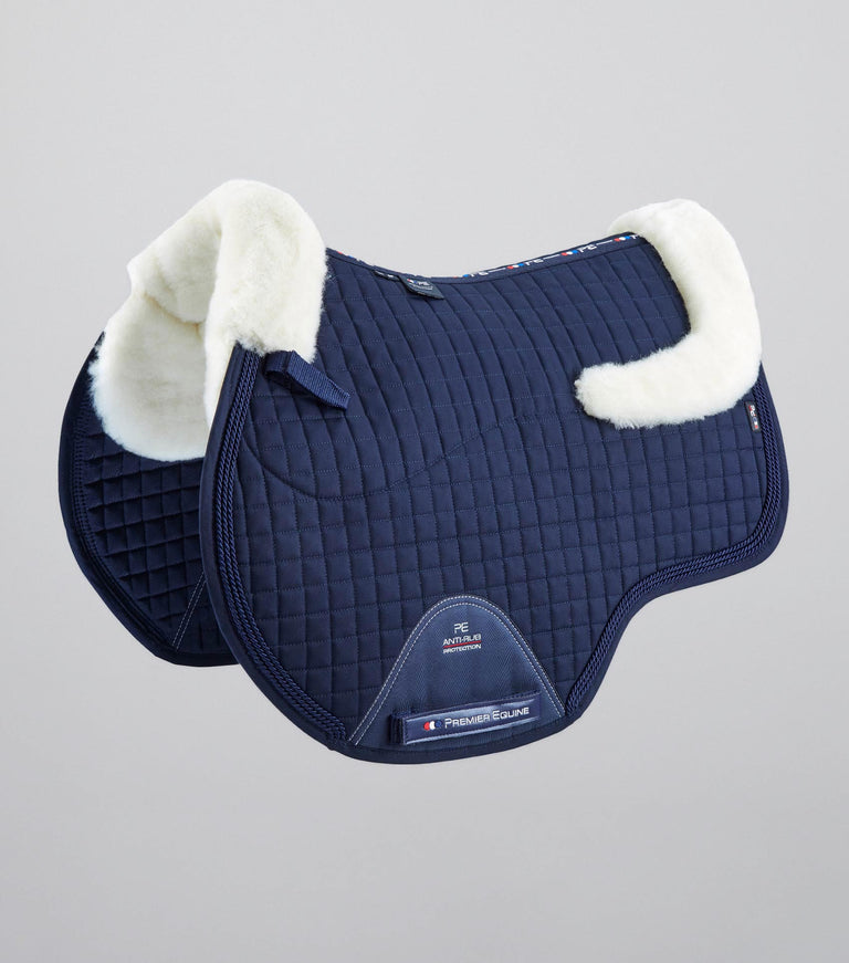 Coperta Premier Equine In Lana Merino – Quadrato Blu Reale/navy Per Cavallo (GP/Salto) - Foto 4
