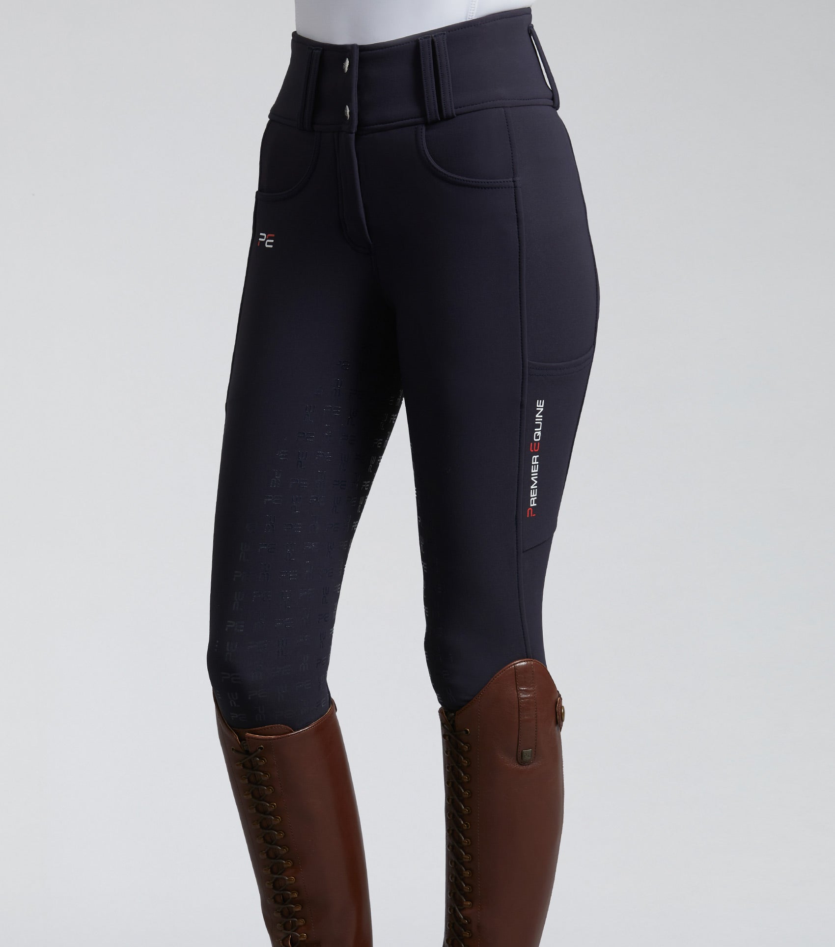 Ladies Gel Seat Fleece Riding Tights Winter Breeches Sizes 6-24