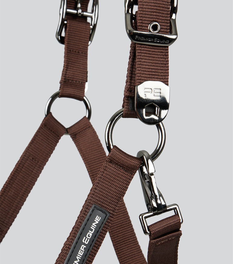 Corda Horse Head Collar with Lead Rope Brown