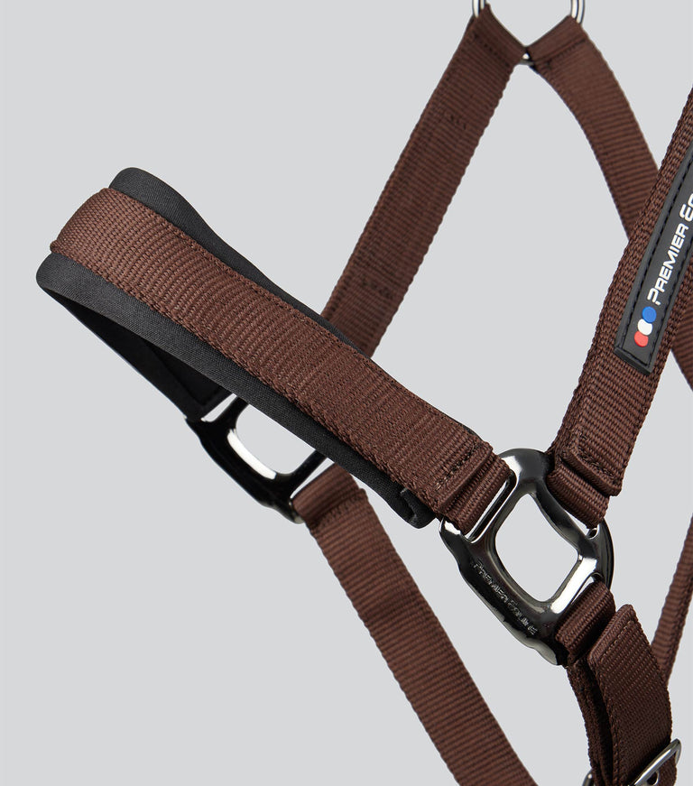 Corda Horse Head Collar with Lead Rope Brown