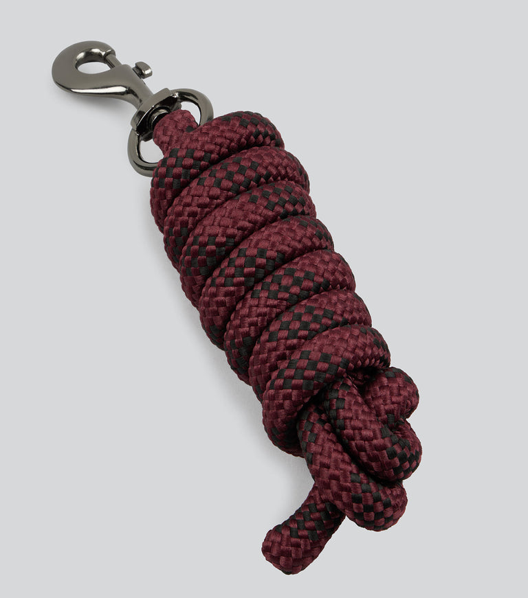Corda Horse Head Collar with Lead Rope Burgundy