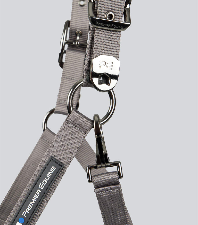 Corda Horse Head Collar with Lead Rope Grey