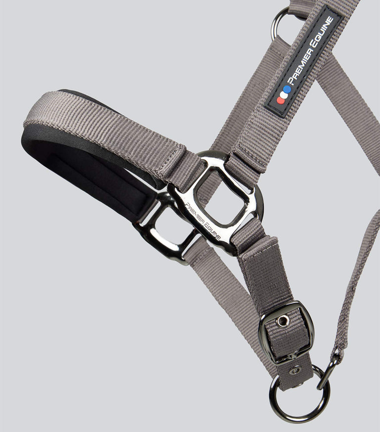Corda Horse Head Collar with Lead Rope Grey