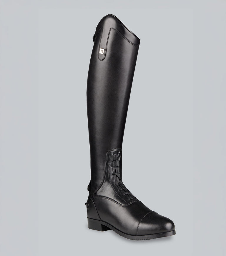 Premier Equine Courbette Leather Field Tall Riding Boots in black