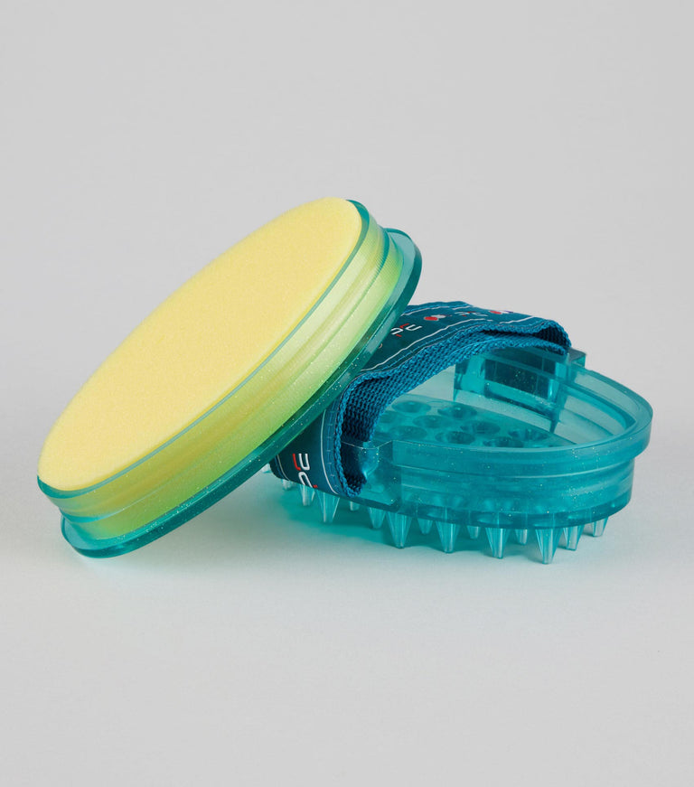 Curry Comb with Integrated Sponge