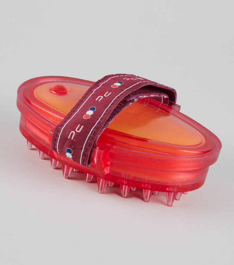 Curry Comb with Integrated Sponge