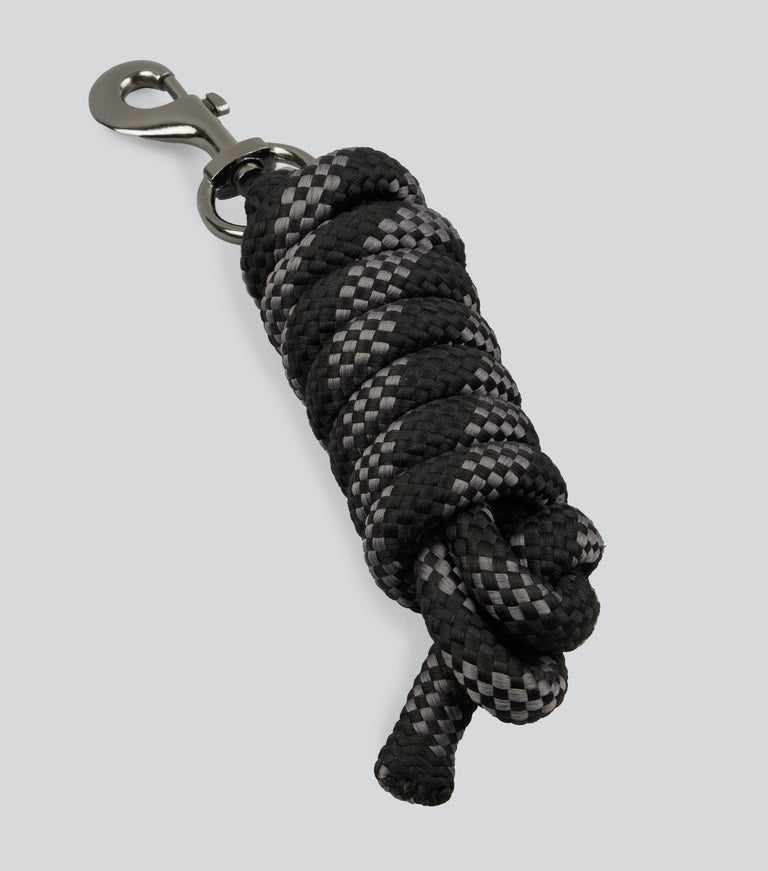 Duco Padded Head Collar With Lead Rope Black